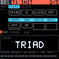 Chords by degrees