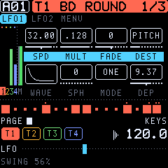 The LFO page