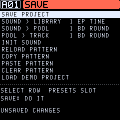 The SAVE page