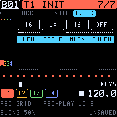 The TRACK page